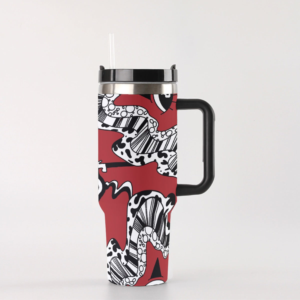 Red Wine TipDrip 40 oz Tumbler With Handle