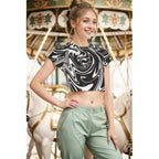 monoswirl crop top