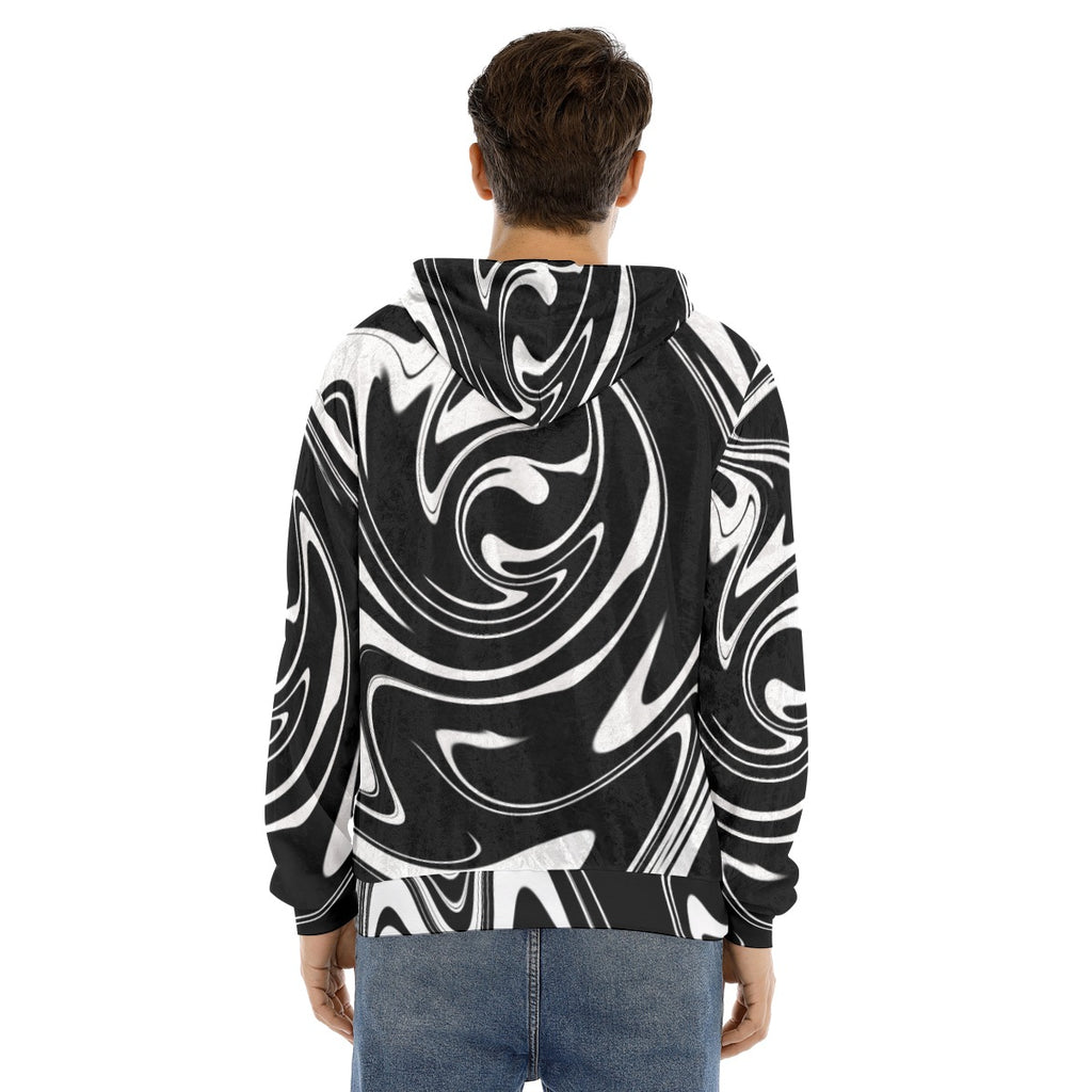 MonoSwirl Velvet Hoodie