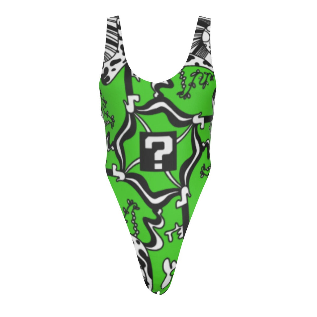 Green TipDrip Swimsuit