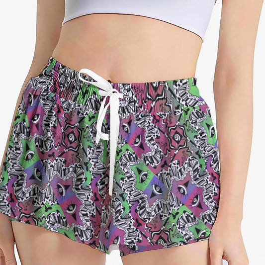 OKEE Portal Splice Skort w. Pockets
