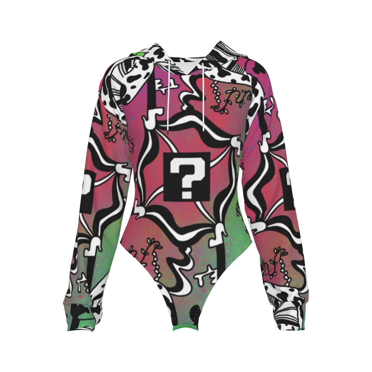 TnF  Hooded Bodysuit w Sleeves