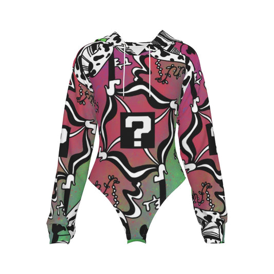 TnF  Hooded Bodysuit w Sleeves