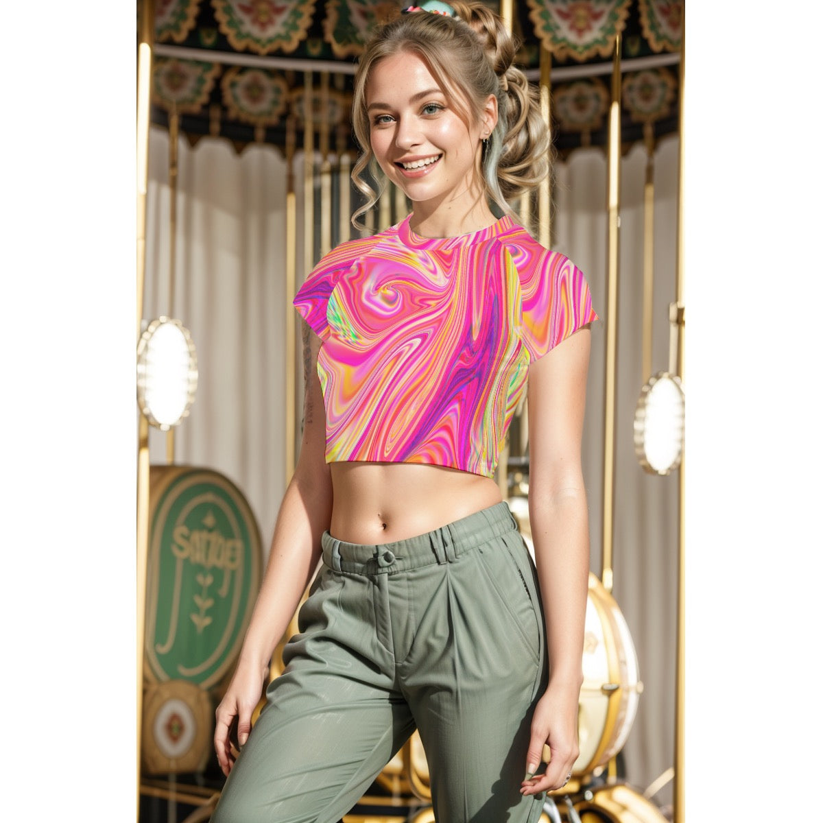 Magnolia Cropped T-shirt