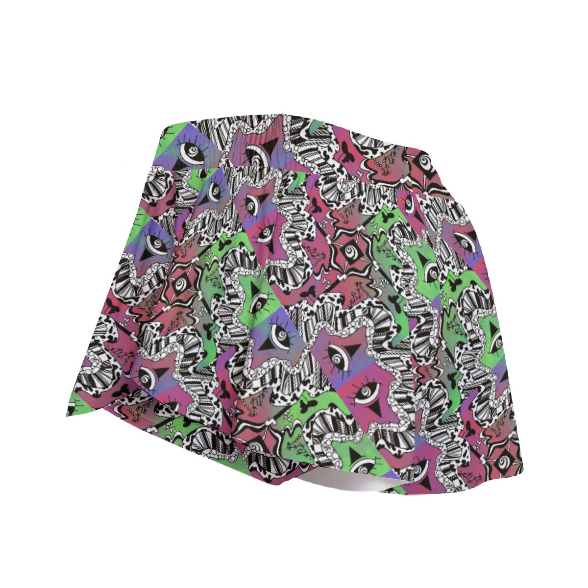 OKEE Portal Splice Skort w. Pockets