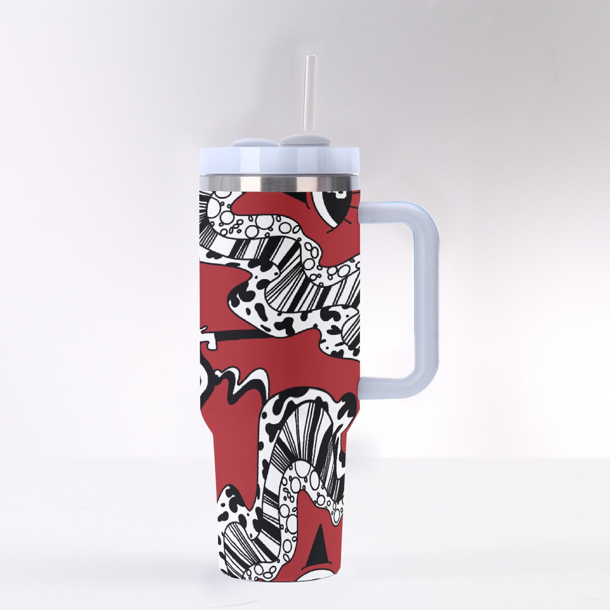 Red Wine TipDrip 40 oz Tumbler With Handle