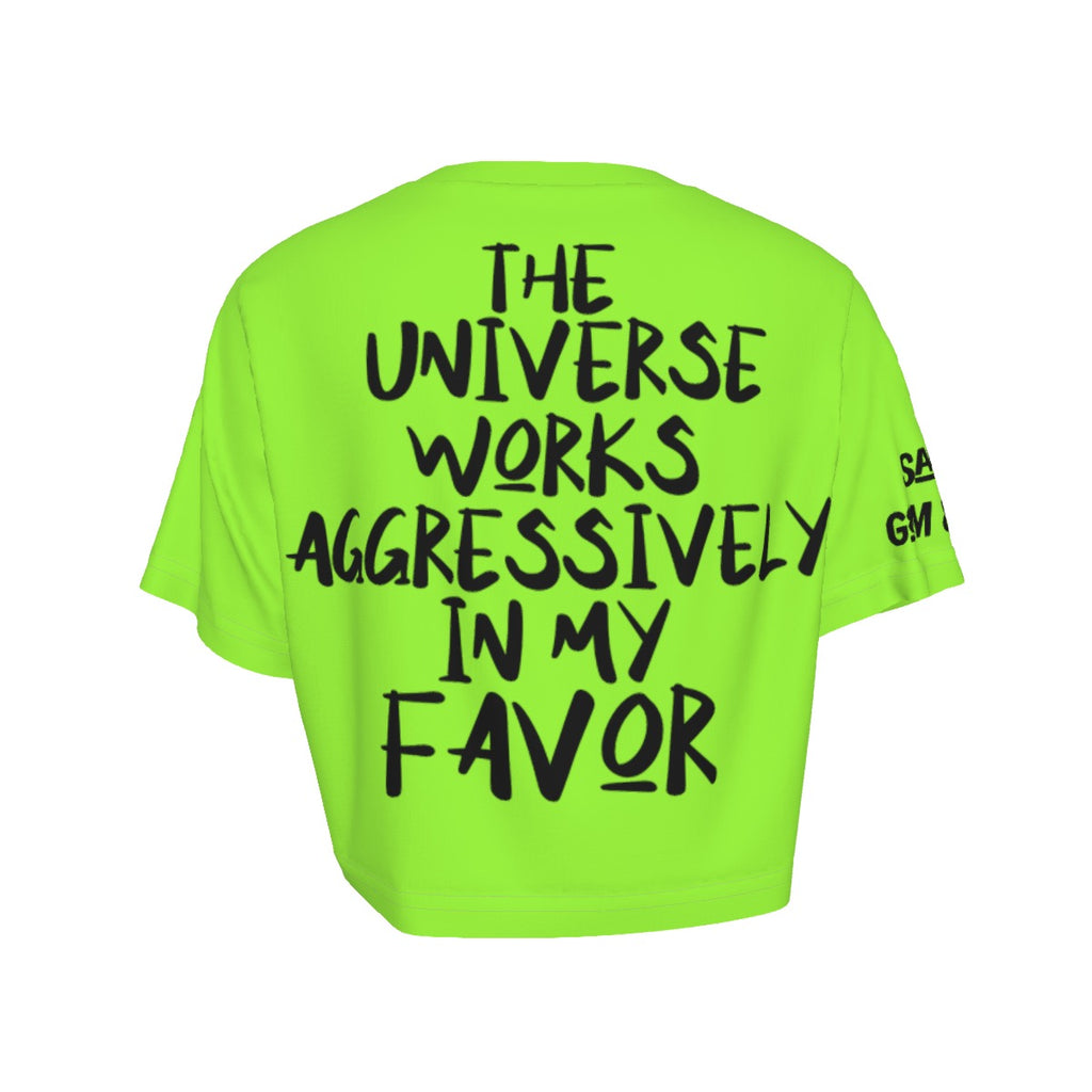 Green  Cropped T-Shirt