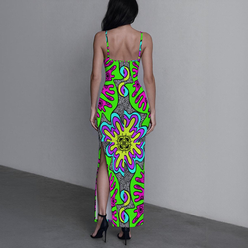 Watermeltin Slit Dress