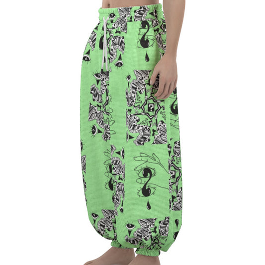 ElectricTip Lime Waffle Pants