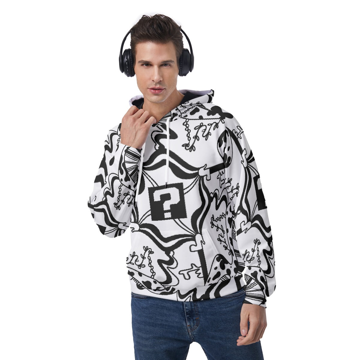 White TipDrip Hoodie