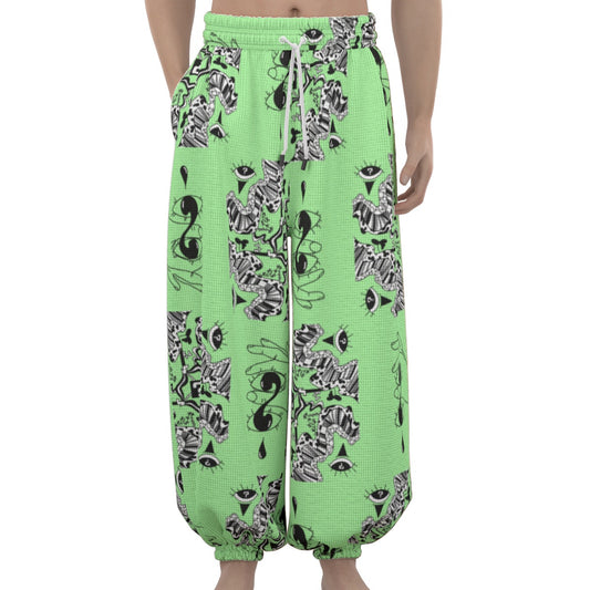 ElectricTip Lime Waffle Pants