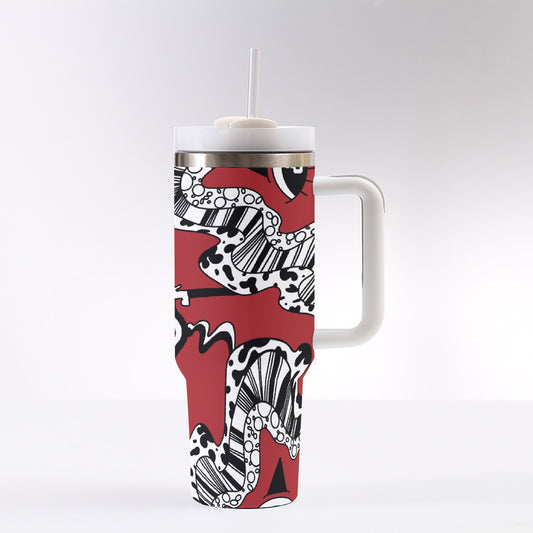 Red Wine TipDrip 40 oz Tumbler With Handle