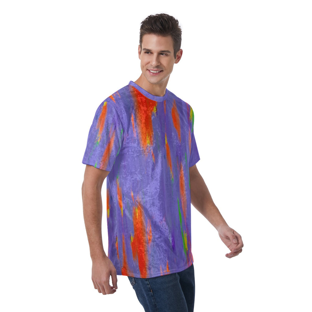 Lavender Glitch Velvet Tee