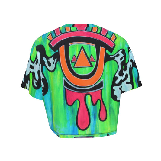 Neon Wakaan Cropped T-Shirt