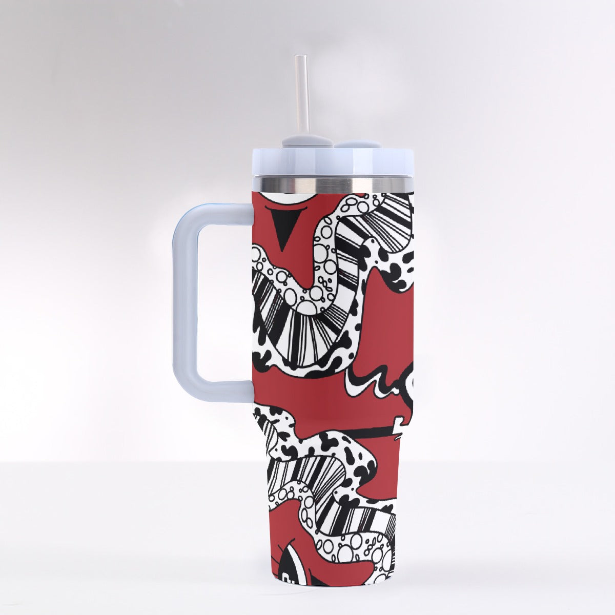 Red Wine TipDrip 40 oz Tumbler With Handle