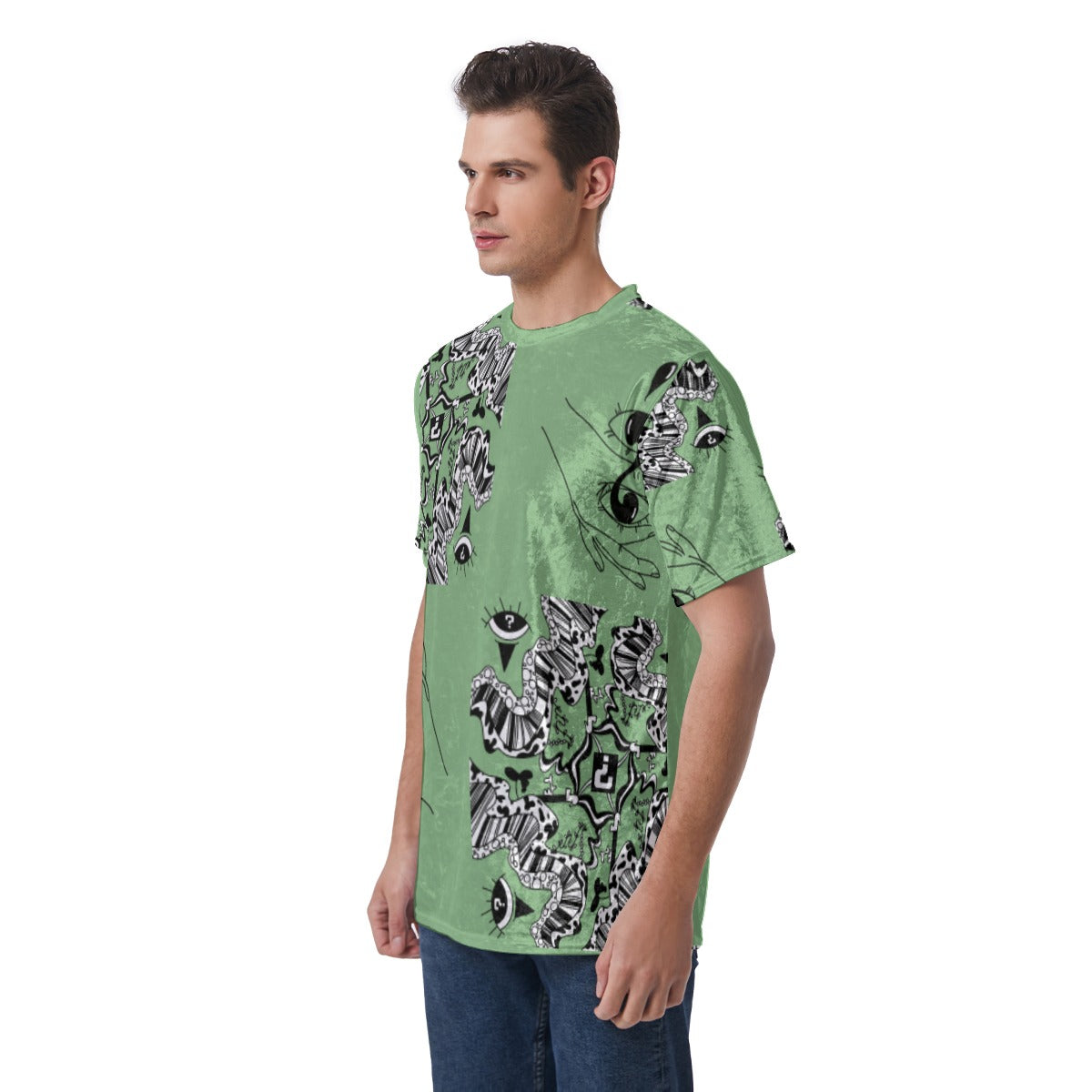 Sage Velvet T Shirt