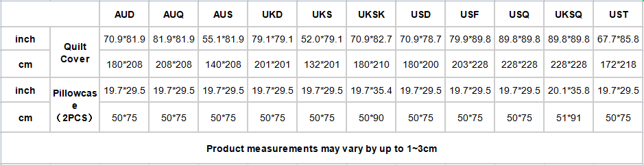 TnF 25 Three Piece Duvet Bedding Set