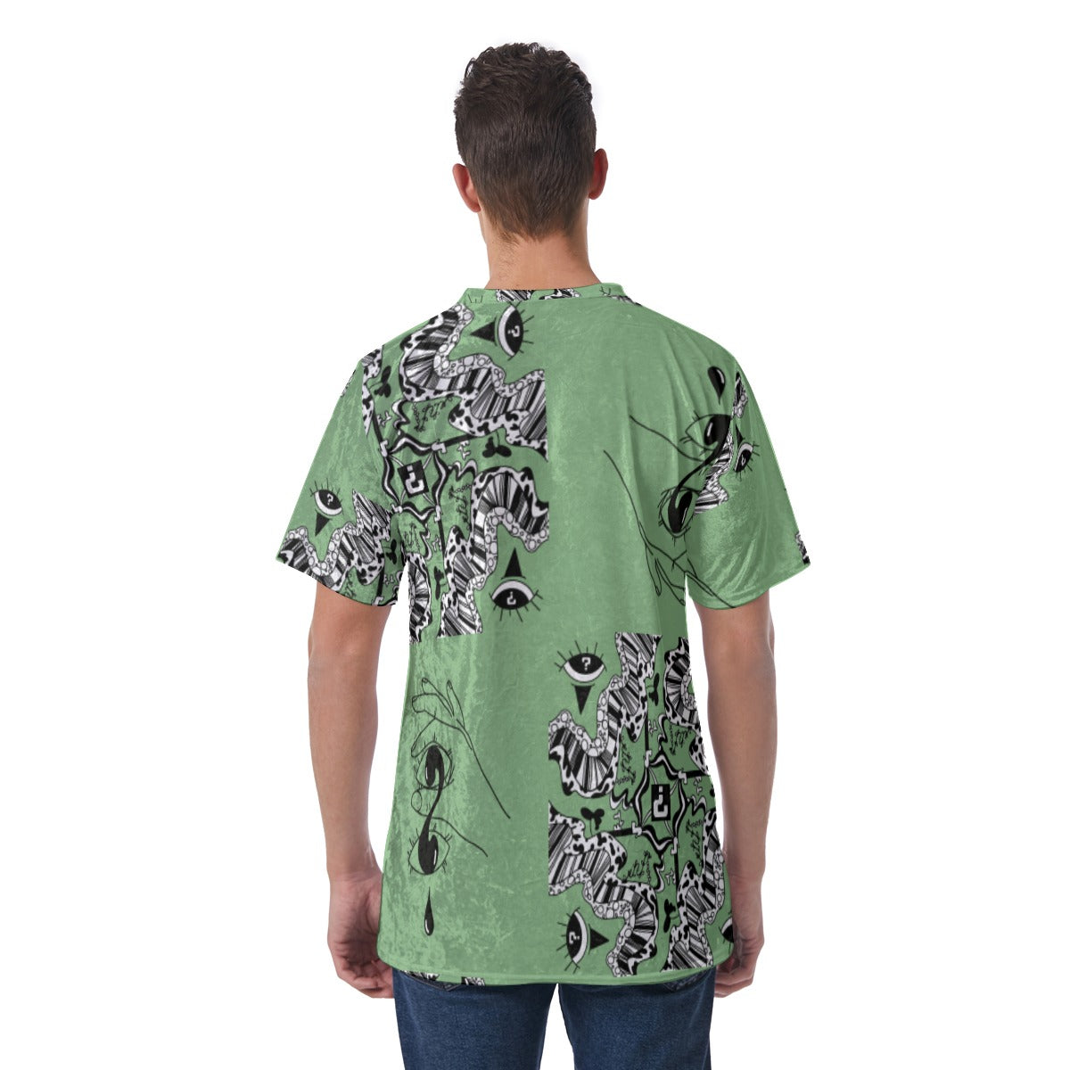 Sage Velvet T Shirt