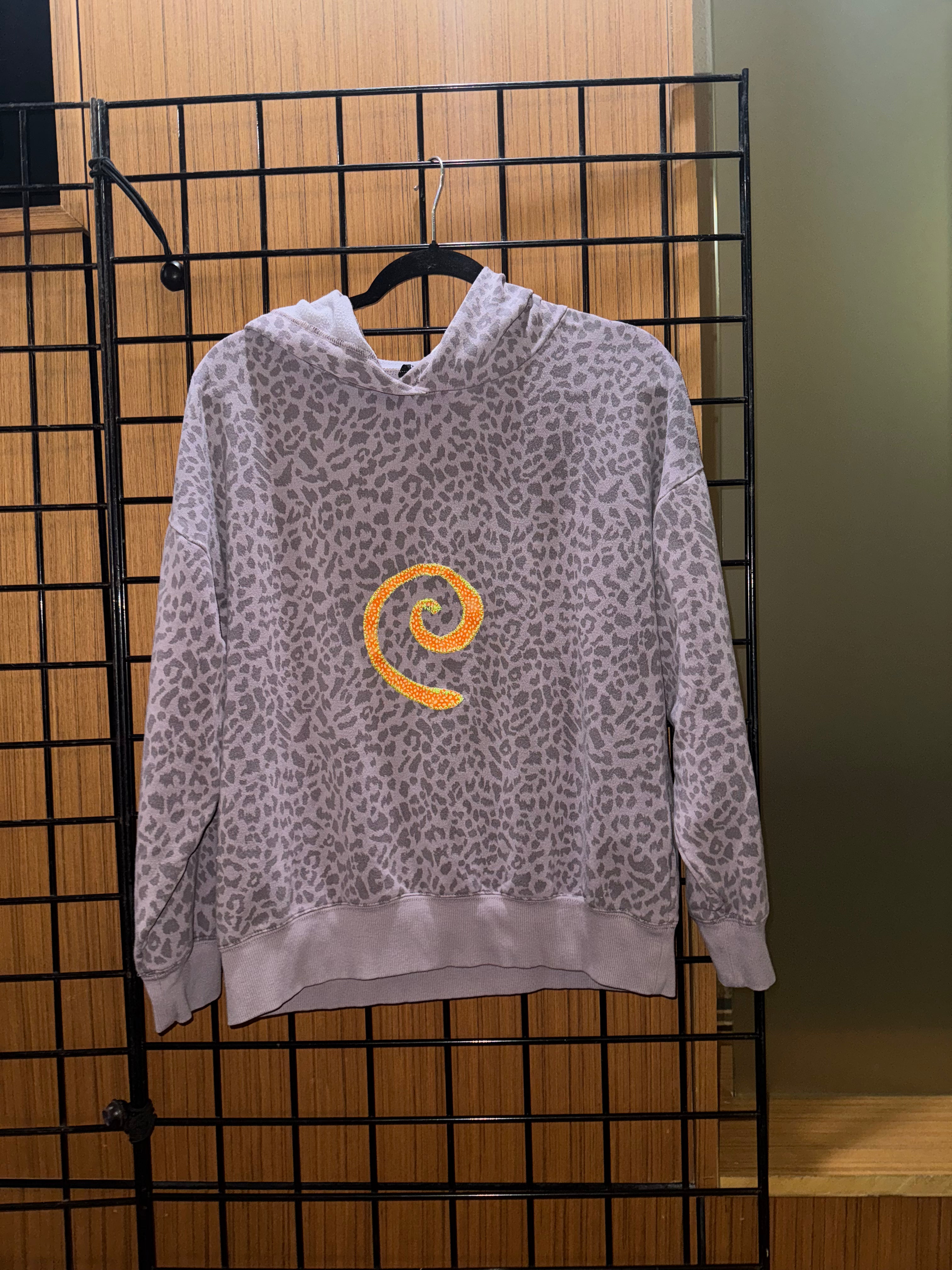 Purple Cheetah Tip Hoodie