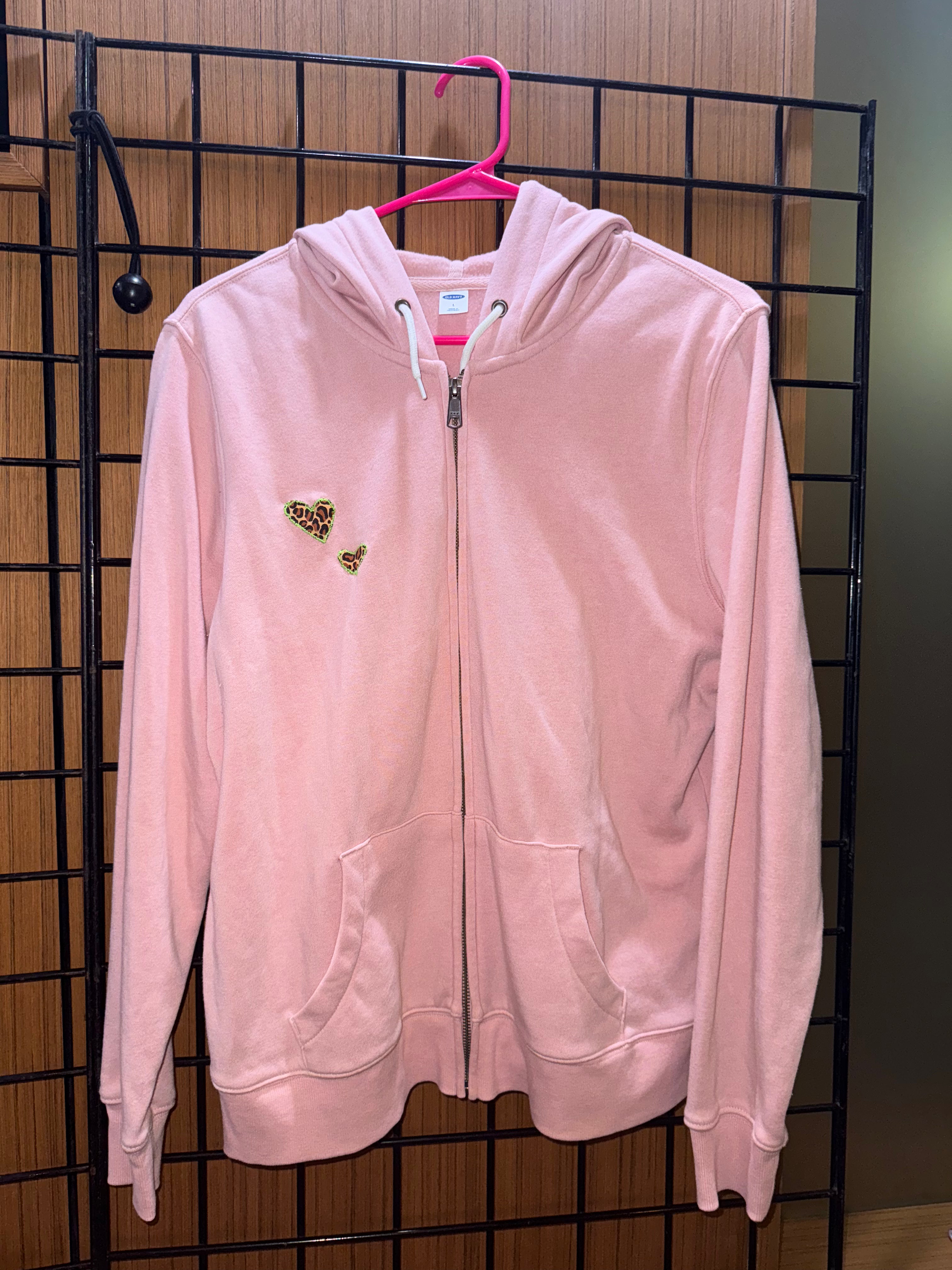 Pink Tip Swirl Zip-Up