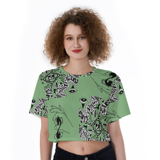 Sage Cropped T-Shirt