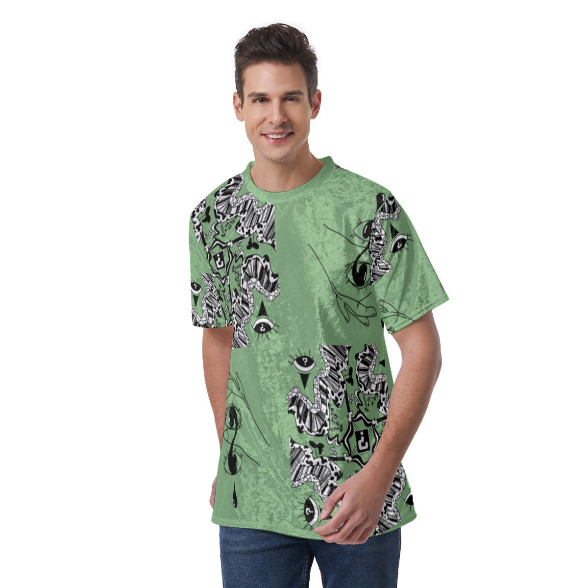 Sage Velvet T Shirt