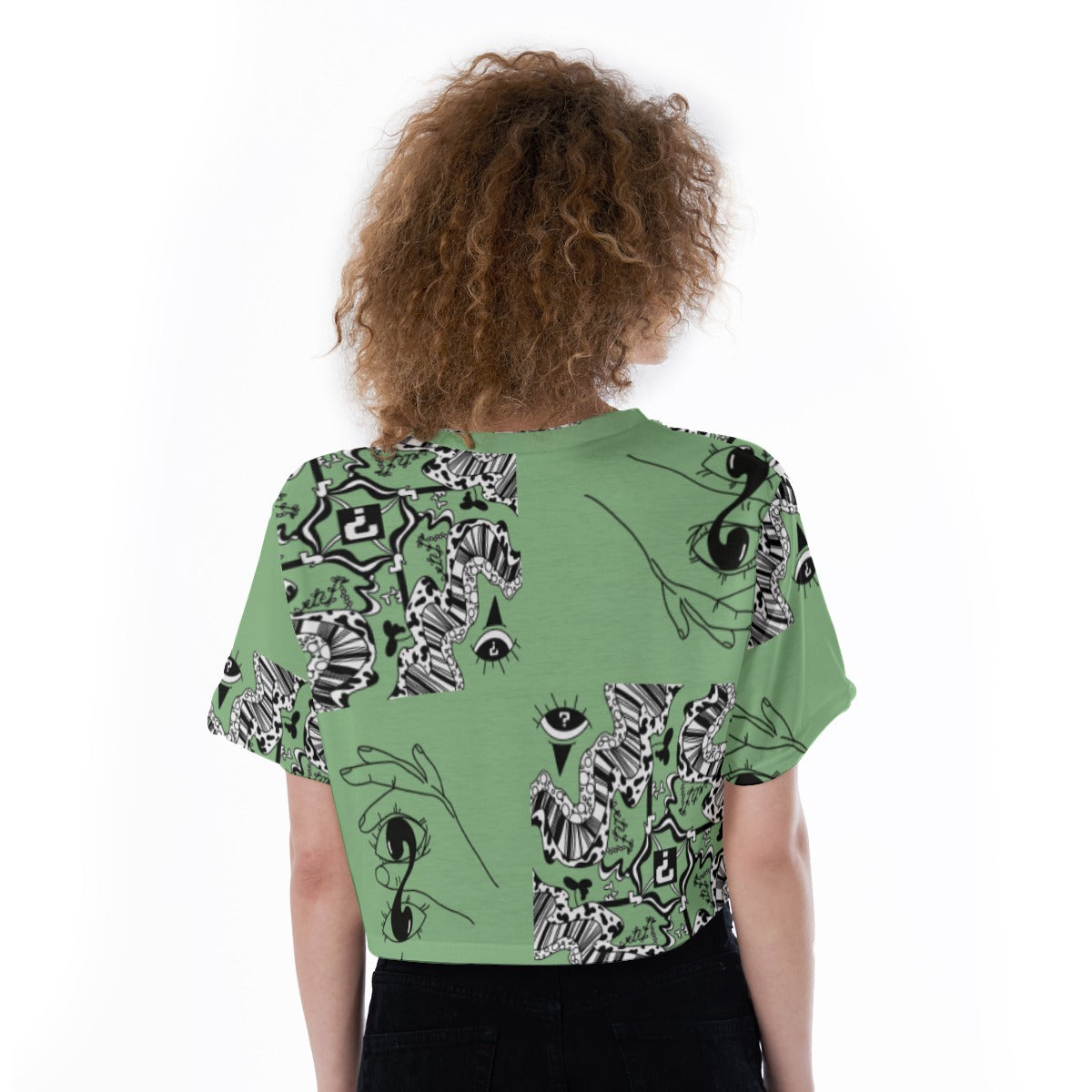 Sage Cropped T-Shirt