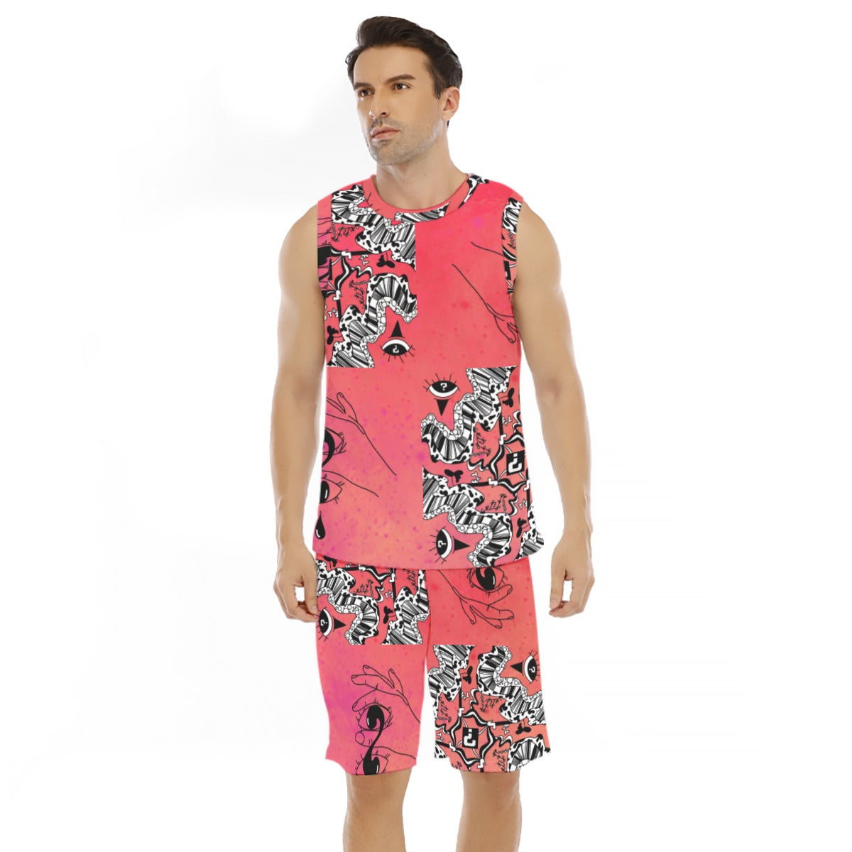 Sunset Sherbet Basketball Set