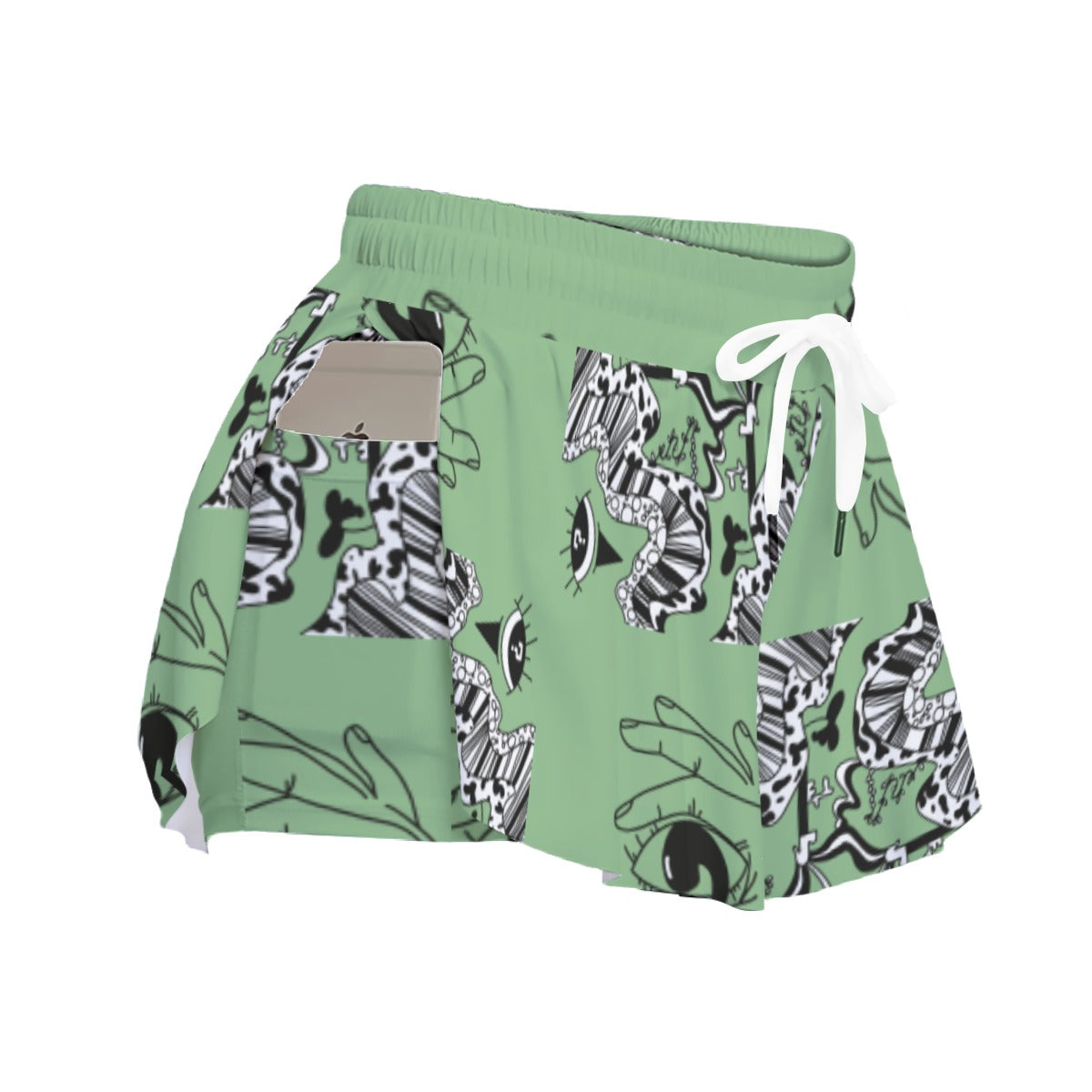Sage Skort With Pocket